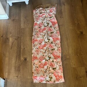 Hunter for Target Pink and Cream Floral Maxi Dress